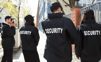 A team of 4 security guards